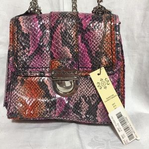 KATE LANDRY SNAKE SKIN PATTERN SHOULDER BAG